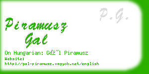piramusz gal business card